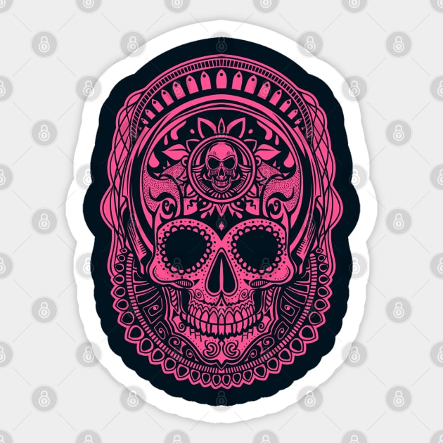 Skullquake Sticker by artslaves